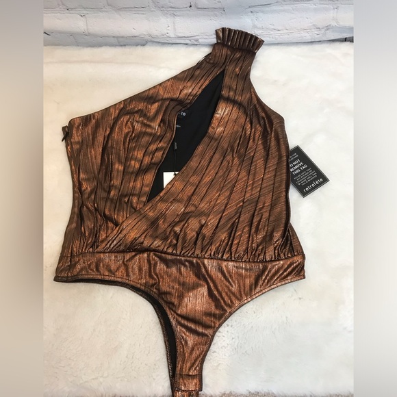 Retrofete Bronze Cassie Bodysuit size MEDIUM NWT - Picture 7 of 11
